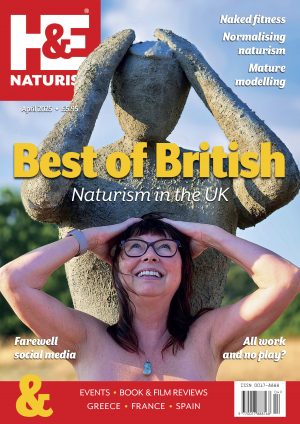 H&E naturist magazine April 2025 print edition