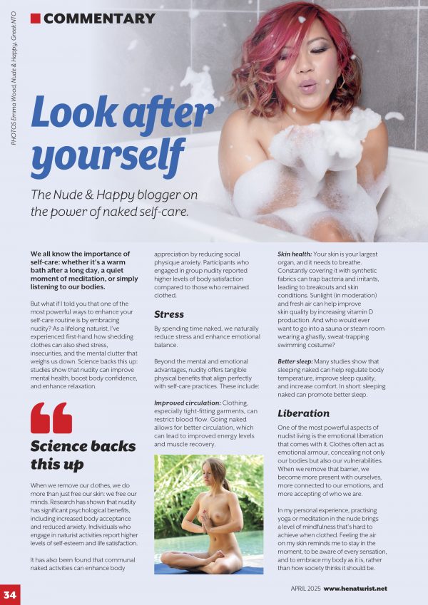 H&E naturist magazine April 2025 print edition - Image 4