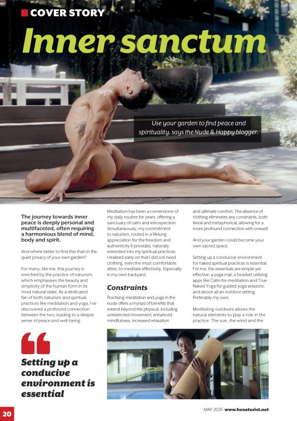 H&E naturist magazine May 2025 print edition - Image 2