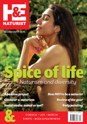 H&E naturist magazine December 2025 print edition