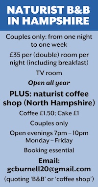 Naturist B&B hampshire