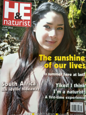 H&E (Health & Efficiency) naturist magazine, July 2010 print edition