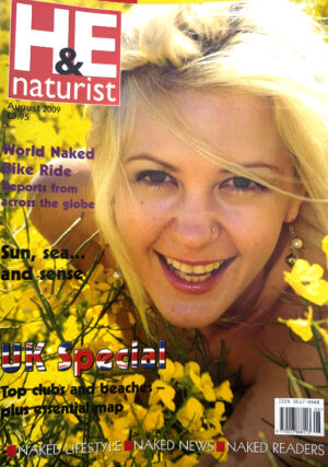 H&E (Health & Efficiency) naturist magazine, August 2009 print edition